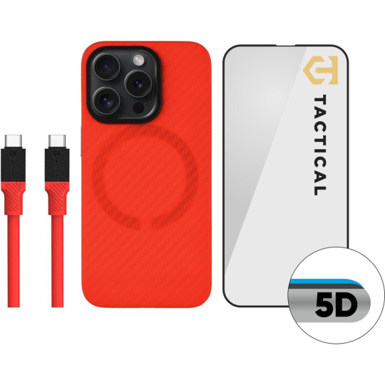 Tactical Red Limited Edition Combo pro Apple iPhone 15 Pro červené