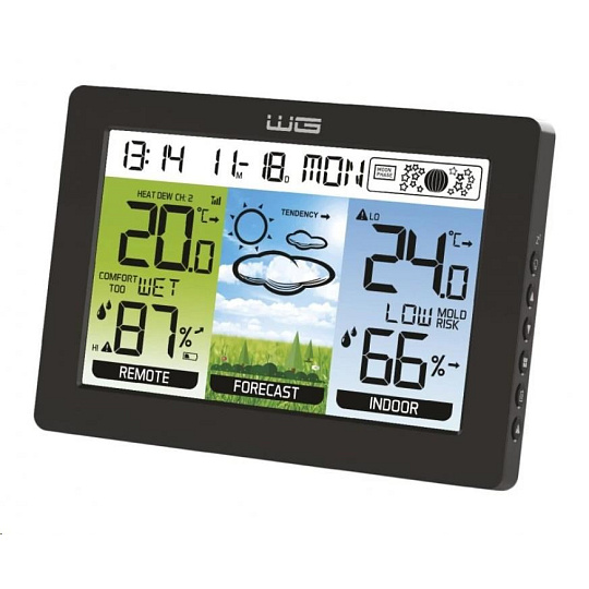 BAZAR - WG - Meteostanice WG4 Catbrella s venkovním čidlem, černá - Poškozený obal (Komplet) BAZAR - WG - Meteostanice WG4 Catbrella s venkovním čidlem, černá - Poškozený obal (Komplet)