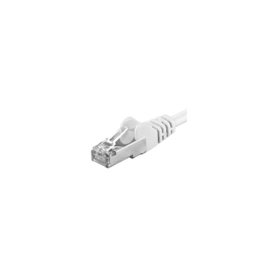 Premiumcord Patch kabel CAT6a S-FTP, RJ45-RJ45, AWG 26/7 5m bílá