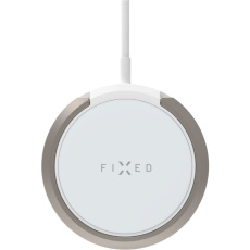 FIXED MagPad bezdrátová MagSafe nabíječka se stojánkem (15W) bílá