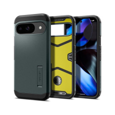 Spigen Tough Armor kryt Google Pixel 9 Pro/Pixel 9 zelený