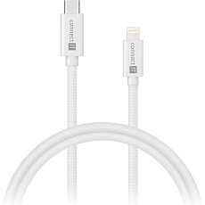 CONNECT IT Wirez USB-C/Lightning napájecí kabel 27W 1m bílý