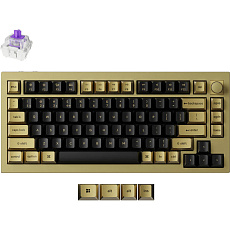 Keychron Q1 HE Gateron Double-Rail Nebula bezdrátová herní klávesnice (US) měděná