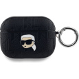 Karl Lagerfeld PU Embossed Karl Head pouzdro AirPods Pro černé