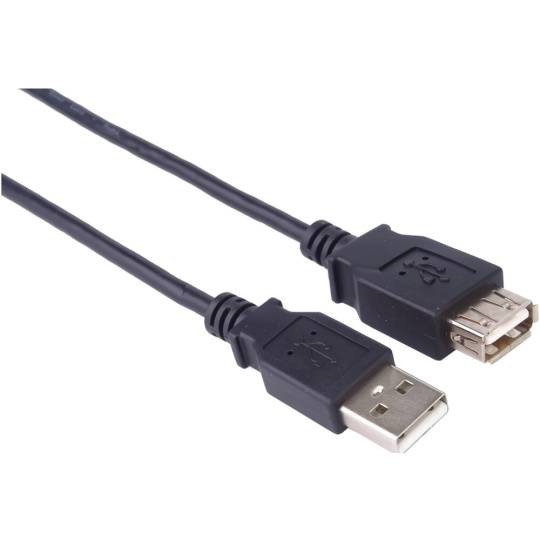 PremiumCord USB-A/USB-A prodlužovací kabel 2m černý