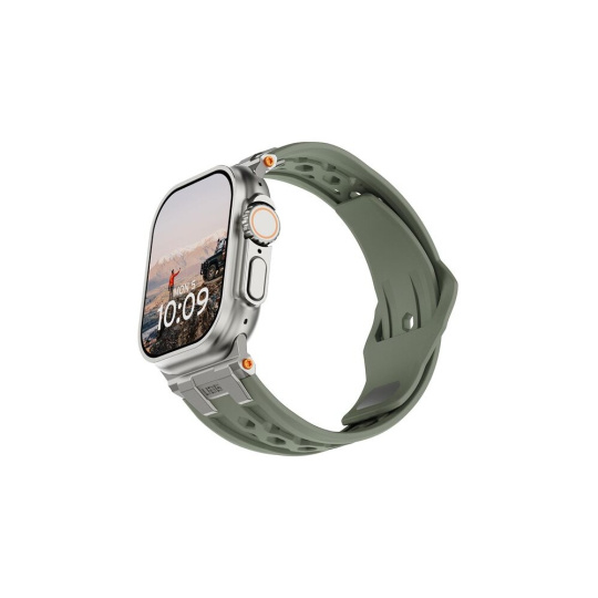 UAG Monarch Strap řemínek Apple Watch 49/46/45/44/42mm olivový/titan