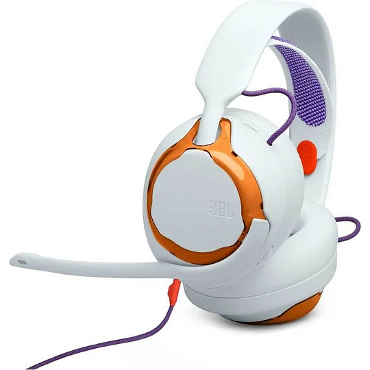 JBL Quantum 250 herní sluchátka bílá/oranžová