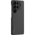 Aulumu S25 Aramid Fiber MagSafe kryt Samsung S25 Ultra Black