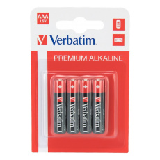 Verbatim alkalické baterie AAA LR03 4x