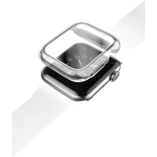 UNIQ Garde Hybrid TPU+PC pouzdro Apple Watch Series 4/5/6/SE (40mm) čiré