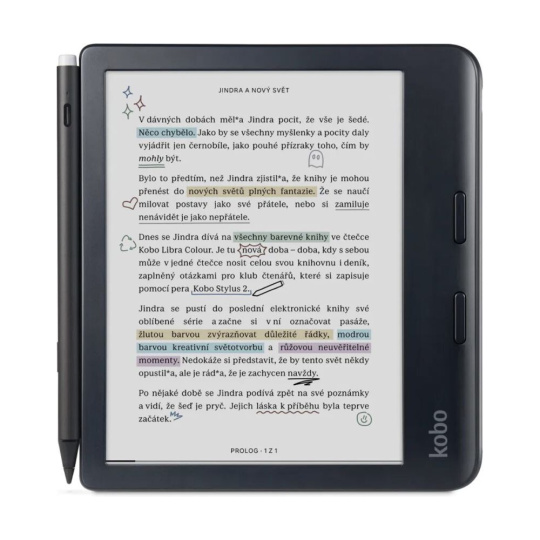 Kobo Libra Colour čtečka & stylus bundle černá