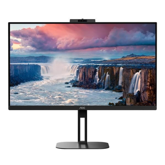 BAZAR - AOC MT IPS LCD WLED 27" Q27V5CW/BK - IPS panel,2560x1440,HDMI,DP,USB-C,USB,pivot,repro,webcam - Poškozeny obal