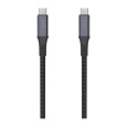 FIXED USB-C kabel s PD 3.1, (2 m), USB4gen2 20Gbps, 4K60Hz, 240W, šedý