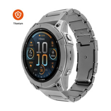 FIXED Titanium Strap titanový řemínek Garmin QuickFit 22mm, přírodní titan