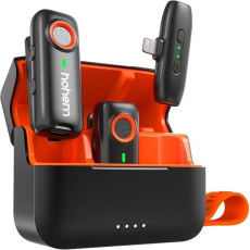Hohem Bluetooth mikrofon s konektorem 2TX + 1RX (Lightning) + nabíjecí pouzdro