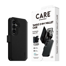 PanzerGlass® CARE Tango Qi 2v1 Wallet Qi pouzdro Samsung Galaxy S26 černé