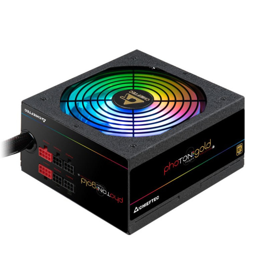 CHIEFTEC zdroj Photon Gold, GDP-650C-RGB, 650W, ATX-12V V.2.3/EPS-1alt01-202V, PS-2, 14cm RGB fan, >90%