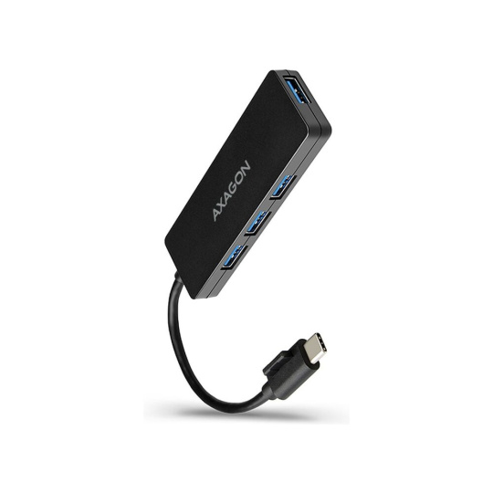 AXAGON HUEG1C 4x USB 3.2 Gen 1 SLIM hub kabel TypeC 14cm