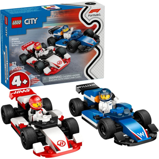 LEGO City 60464 Závodní vozy F1 Williams Racing a Haas F1