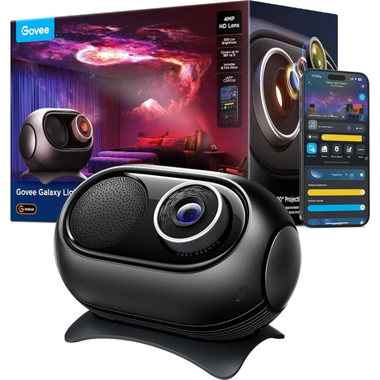 Govee Galaxy Light Projector 2 Pro Matter s reproduktorem
