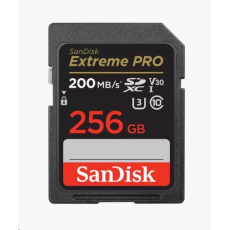 SanDisk SDXC karta 256GB Extreme PRO (200 MB/s Class 10, UHS-I U3 V30)