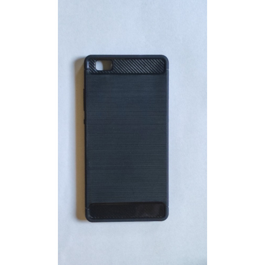 Huawei P8 lite black pouzdro carbon