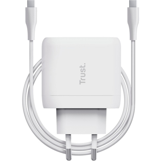 Trust Maxo 65W USB-C nabíjecí adaptér + 2m USB-C kabel, bílý