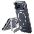 PanzerGlass® CARE Kickstand kryt s MagSafe Apple iPhone 17 Pro Max stříbrný/bílý