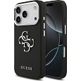 Guess PU Grained 4G Metal Logo kryt iPhone 17 Pro černý