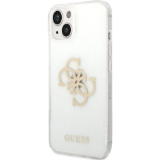 Guess TPU Big 4G Full Glitter kryt iPhone 14 Plus čirý