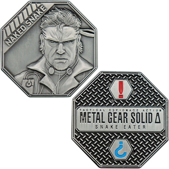 Sběratelská mince Fanattik Metal Gear Solid Delta - Naked Snake Limited Edition