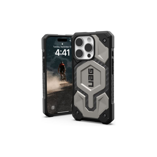 UAG Monarch Pro Magsafe kryt iPhone 16 Pro titanový