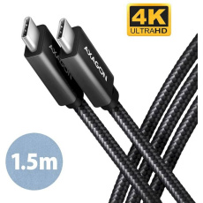 AXAGON BUCM32-CM15AB kabel USB-C 1,5m černý