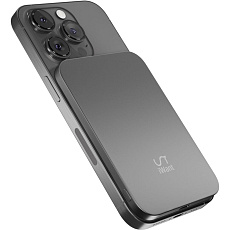 iWant 3000mAh Aluminium Mag+ bezdrátová powerbanka vesmírně šedá
