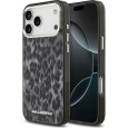 Karl Lagerfeld IML Leopard MagSafe Zadní Kryt pro iPhone 17 Pro Max šedý