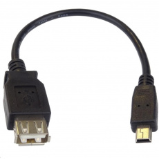 PREMIUMCORD USB redukce kabel USB A/female - Mini 5pin USB/male 20cm OTG PREMIUMCORD USB redukce kabel USB A/female - Mini 5pin USB/male 20cm OTG