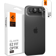 Spigen Glass tR EZ Fit Optik Pro skla iPhone Air black (2 ks)