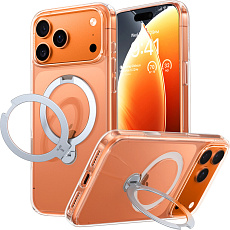 Torras Ostand Q3 Spin MagSafe kryt iPhone 17 Pro Max clear