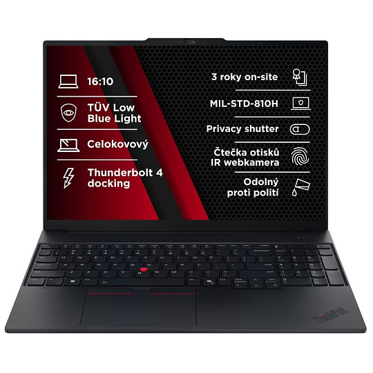 LENOVO NTB ThinkPad E16 G3 - Ultra5 226V,16" WUXGA 120Hz,16GB,512SSD,IRcam,W11P