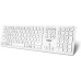 Niceboy Office K30 bezdrátová klávesnice (CZ/SK) bílá