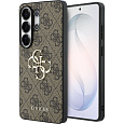Guess PU 4G Metal Logo kryt Samsung Galaxy S26 Ultra hnědý