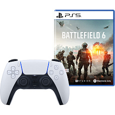 DualSense Wireless Controller bílý + Battlefield 6 (PS5)