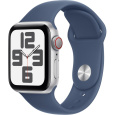 Apple Watch 42/41/40/38mm denimový sportovní řemínek S/M