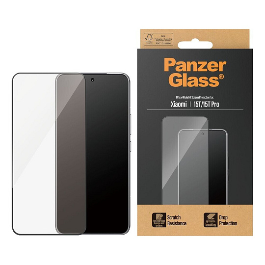 PanzerGlass® Ultra-Wide Fit sklo Xiaomi 15T/15T Pro