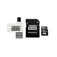 GOODRAM microSDXC karta 128GB M1A4 All-in-one (R:100/W:10 MB/s), UHS-I Class 10, U1 + Adapter + OTG card reader/čtečka
