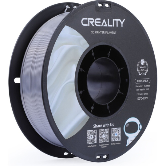 Creality CR-Silk filament 1,75 mm 1 kg stříbrná