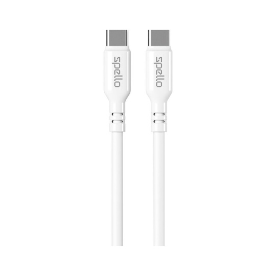 Spello USB-C/USB-C kabel 1m bílý