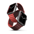 UNIQ Revix oboustranný řemínek pro Apple Watch 42/41/40/38mm Burgundy (kaštanový/korálový)