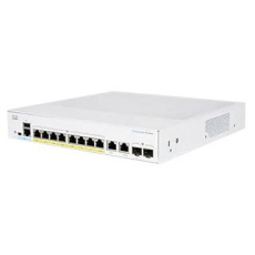Cisco switch CBS350-8P-2G-UK (8xGbE,2xGbE/SFP combo,8xPoE+,67W,fanless) - REFRESH
