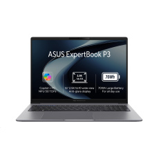 ASUS NTB ExpertBook PM3 (PM3606CKA-PLR516512W), AI 5 330, 16" 2560x1600, 16GB, 512GB, Radeon, W11 Home, Misty Grey ASUS NTB ExpertBook PM3 (PM3606CKA-PLR516512W), AI 5 330, 16" 2560x1600, 16GB, 512GB, Radeon, W11 Home, Misty Grey